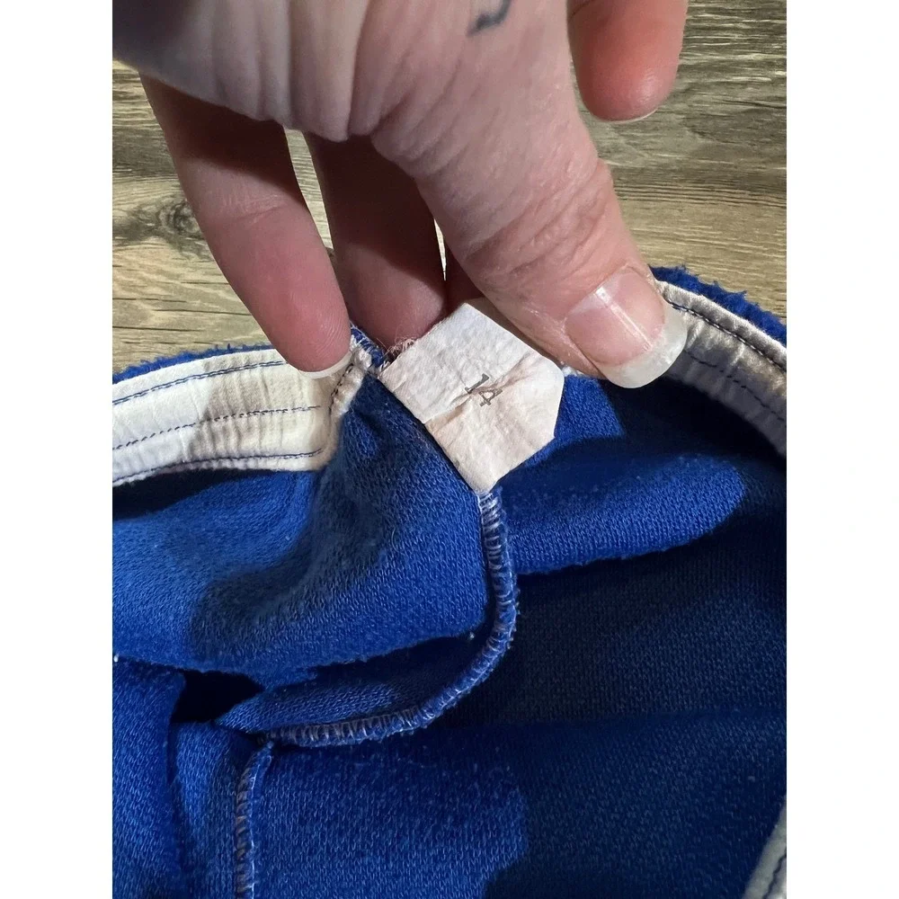Vintage Carter's‎ Blue Fleece Jogger Pants Youth 14 USA Made Retro Sweatpants